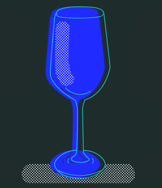 Bordeaux glass.